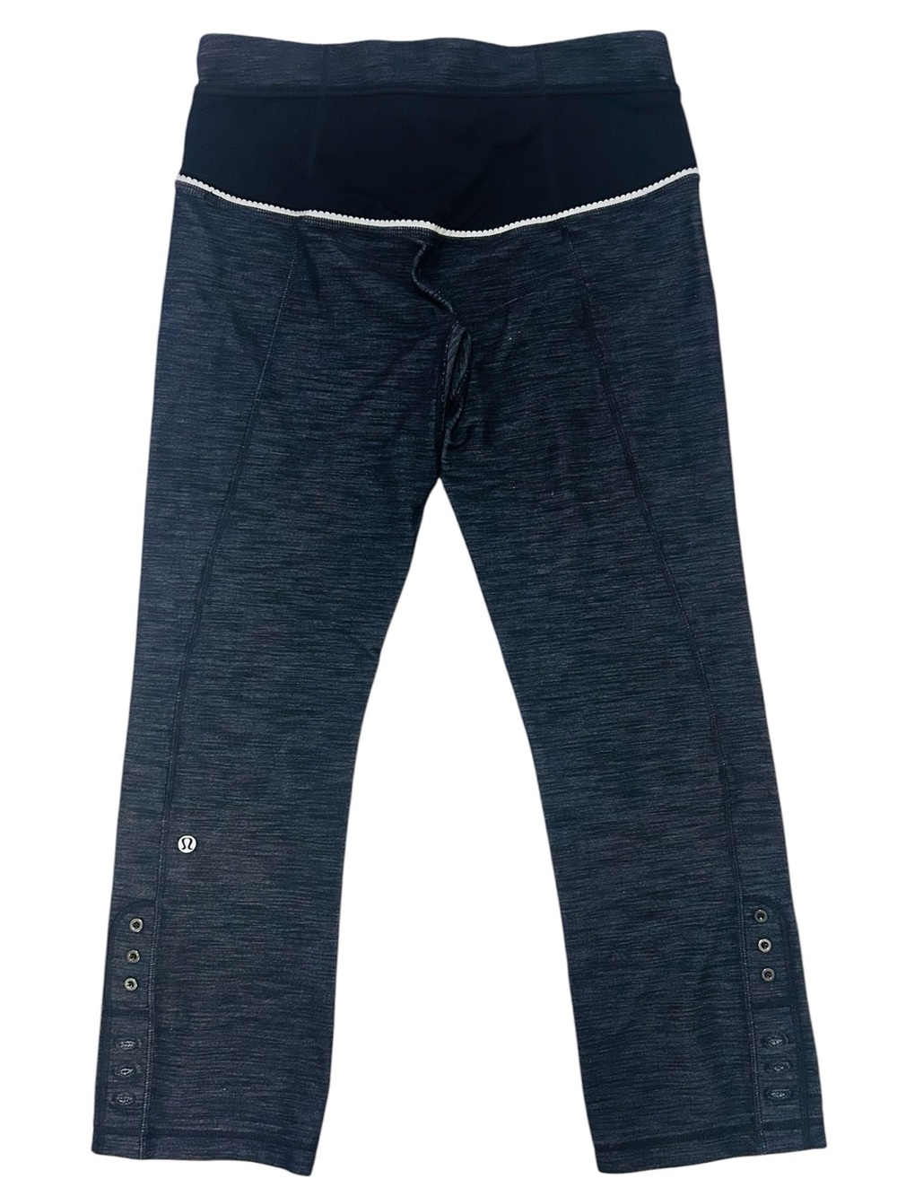 Lululemon Athletica Ride On Cropped Leggings with Button Cuff size 8